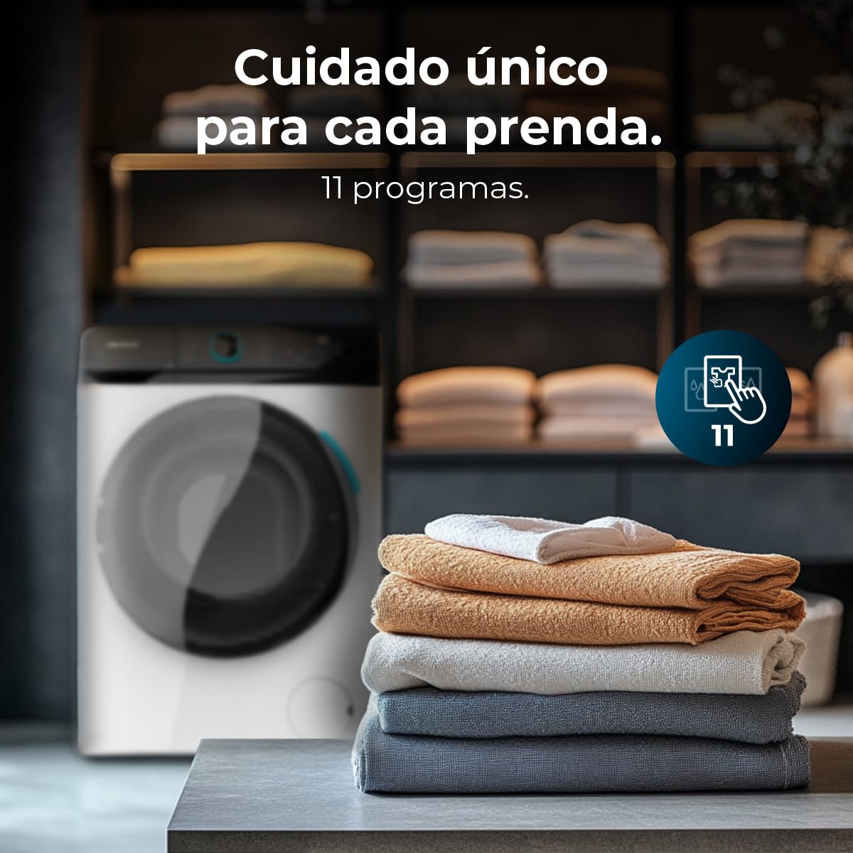 Cecotec Lavadora 6Kg Carga Frontal Bolero DressCode 6160 Inverter. 1200RPM, 11 Programas, Bajo Consumo, Motor Inverter Plus, Steam Max, Drum Clean, Programa Rápido 15', Panel con Display LED
