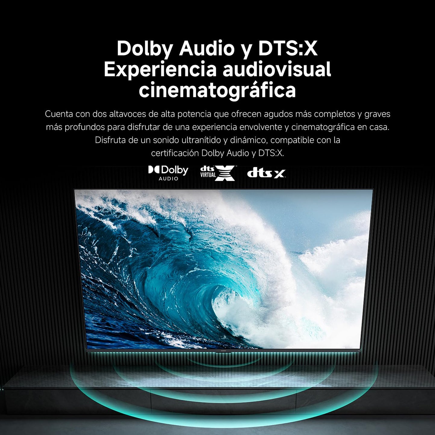 XIAOMI TV F 50, 50 Pulgadas (127 cm), 4K UHD, Smart TV, Fire OS8, Control por Voz Alexa, HDR10, MEMC, Modo Game Boost 120Hz, Compatible con Apple AirPlay