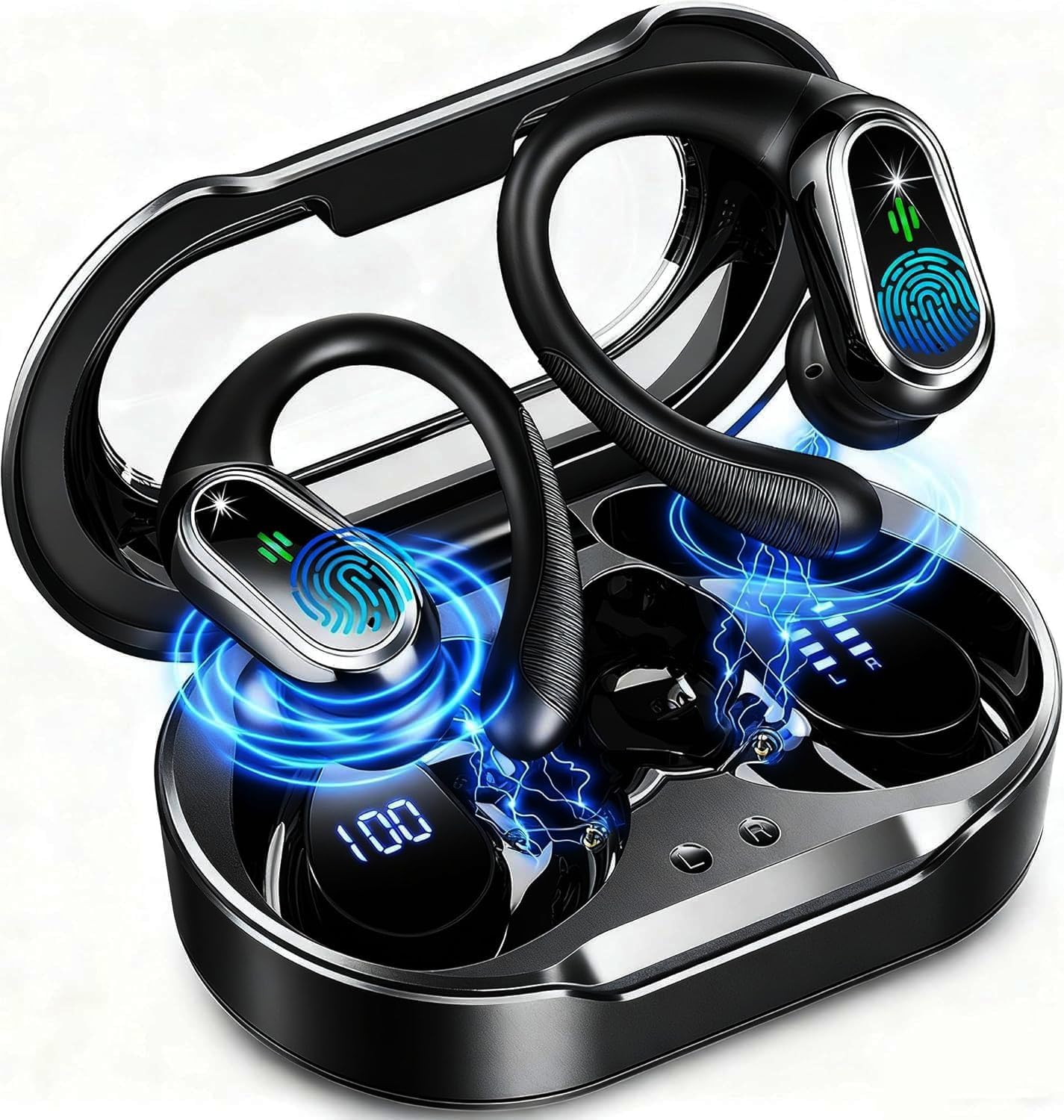Auriculares inalámbricos Bluetooth Deportivos, Auriculares Bluetooth 5.4