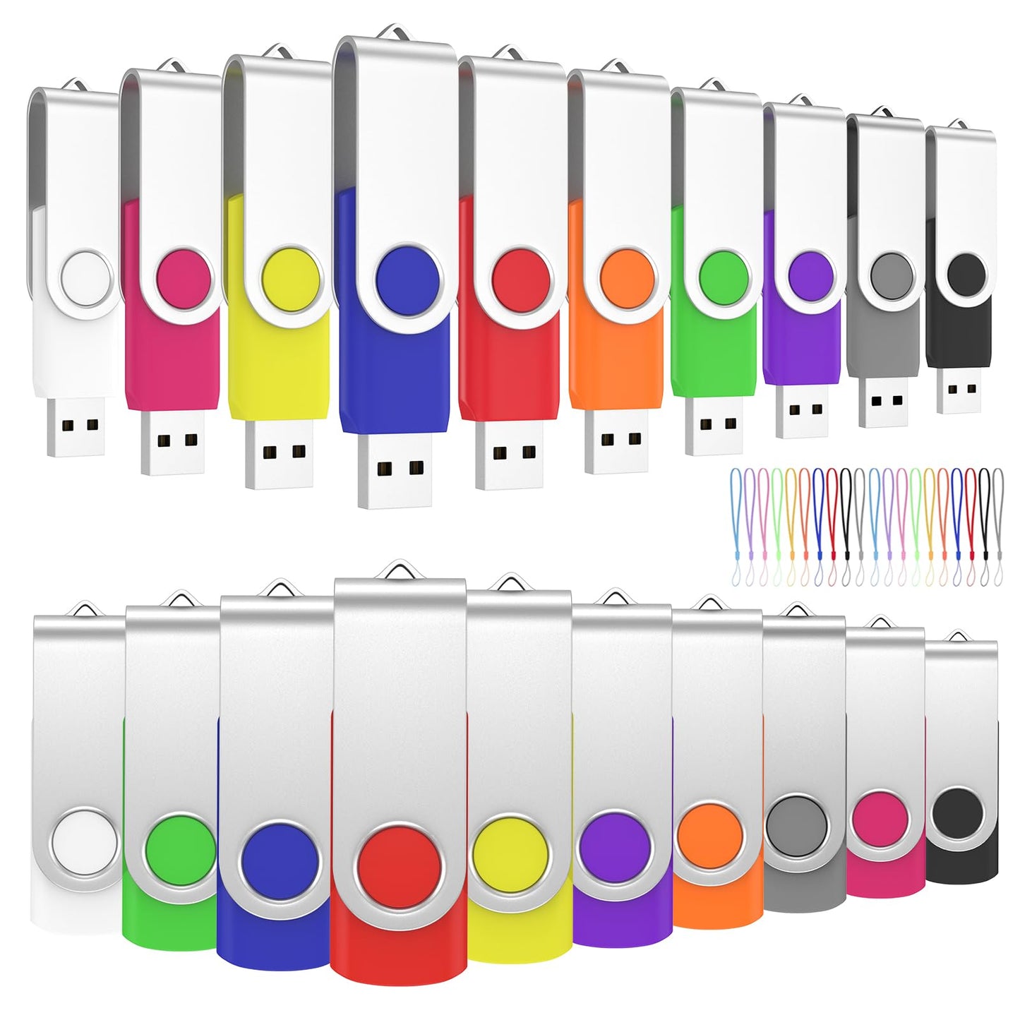 ABLAZE Pendrive 128MB Pack 20 Unidades Memoria USB 2.0 Pen Drive 128MB