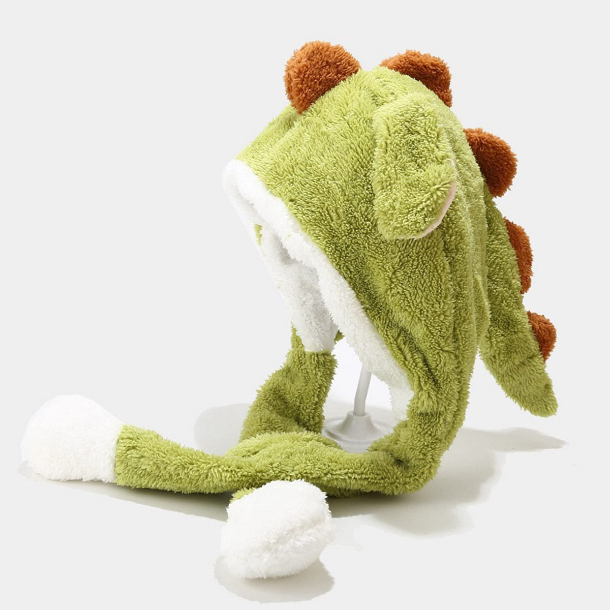 Gorro que se mueve la oreja con orejas móviles de felpa saltando batiendo una gorra divertida para las mujeres chica vestir cosplay fiesta de navidad sombrero de vacaciones Hombre (Green, One Size)
