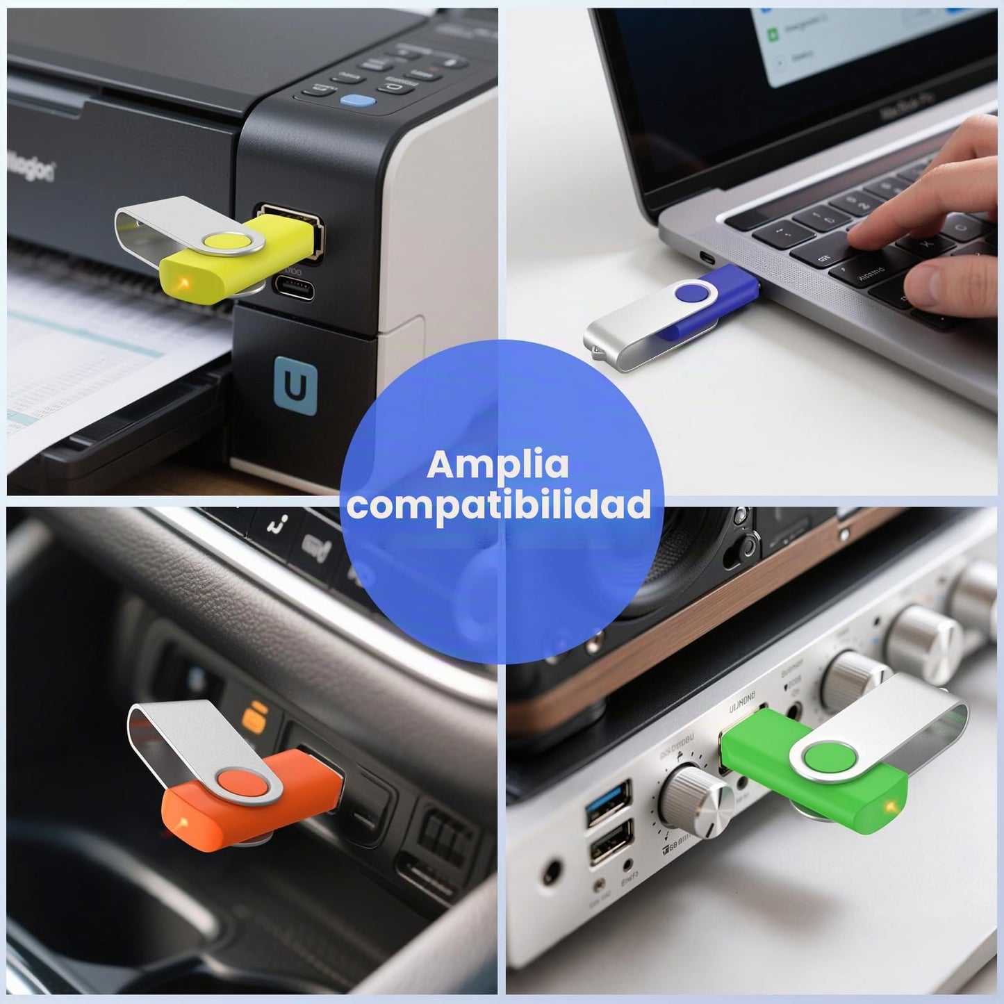ABLAZE Pendrive 128MB Pack 20 Unidades Memoria USB 2.0 Pen Drive 128MB