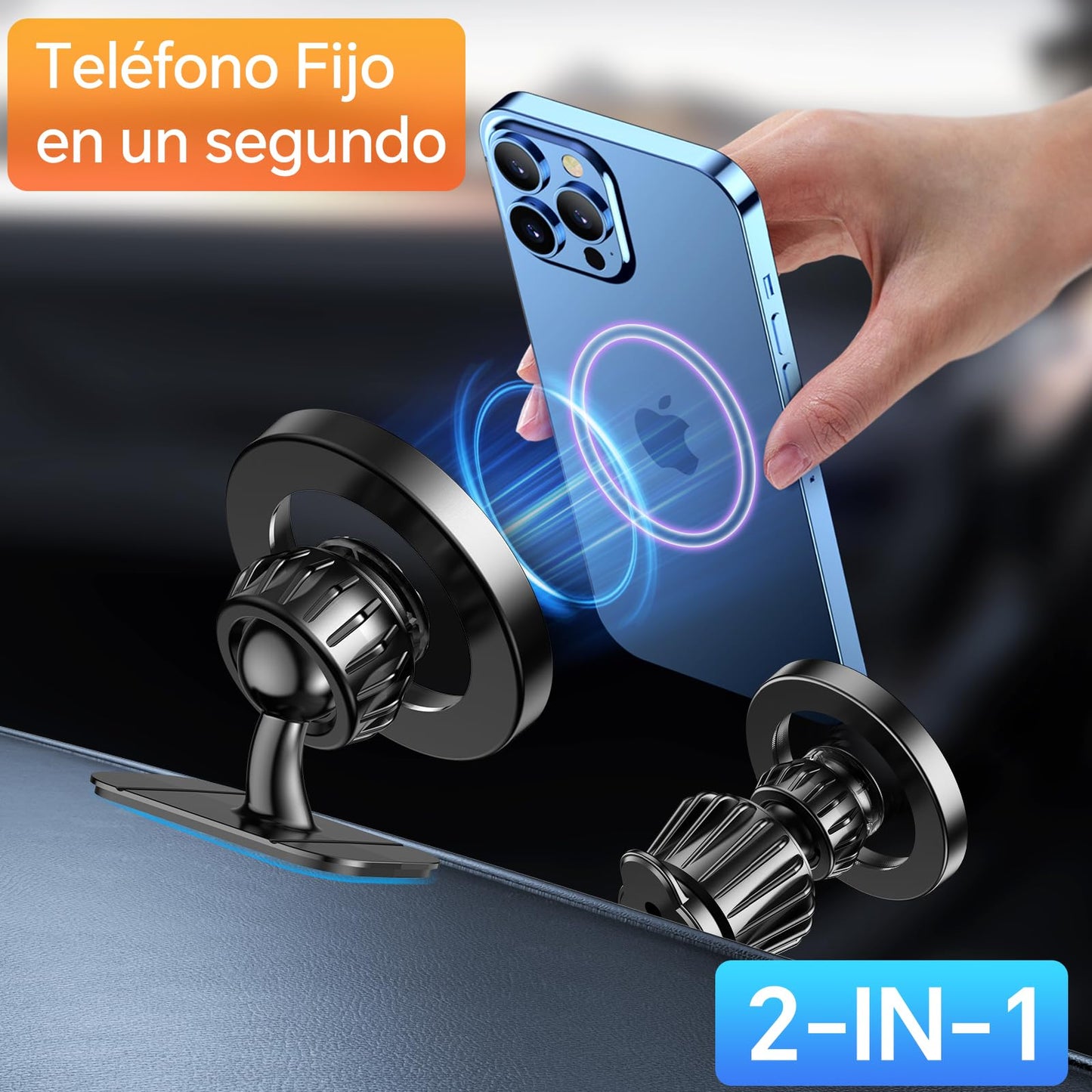 Coolpow Soporte Movil Coche Magsafe [Super imanes] Suporte Telemovel Carro
