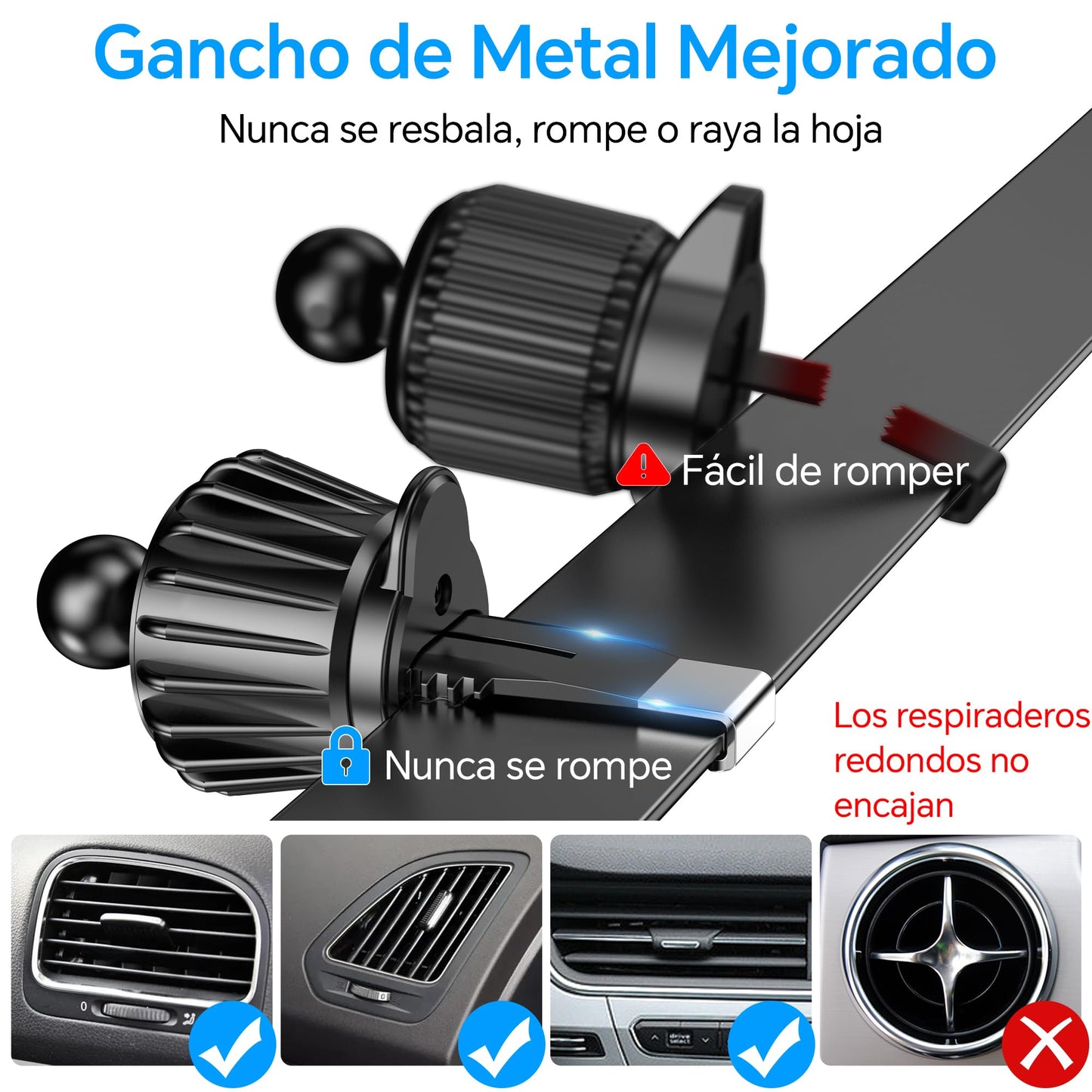 Coolpow Soporte Movil Coche Magsafe [Super imanes] Suporte Telemovel Carro