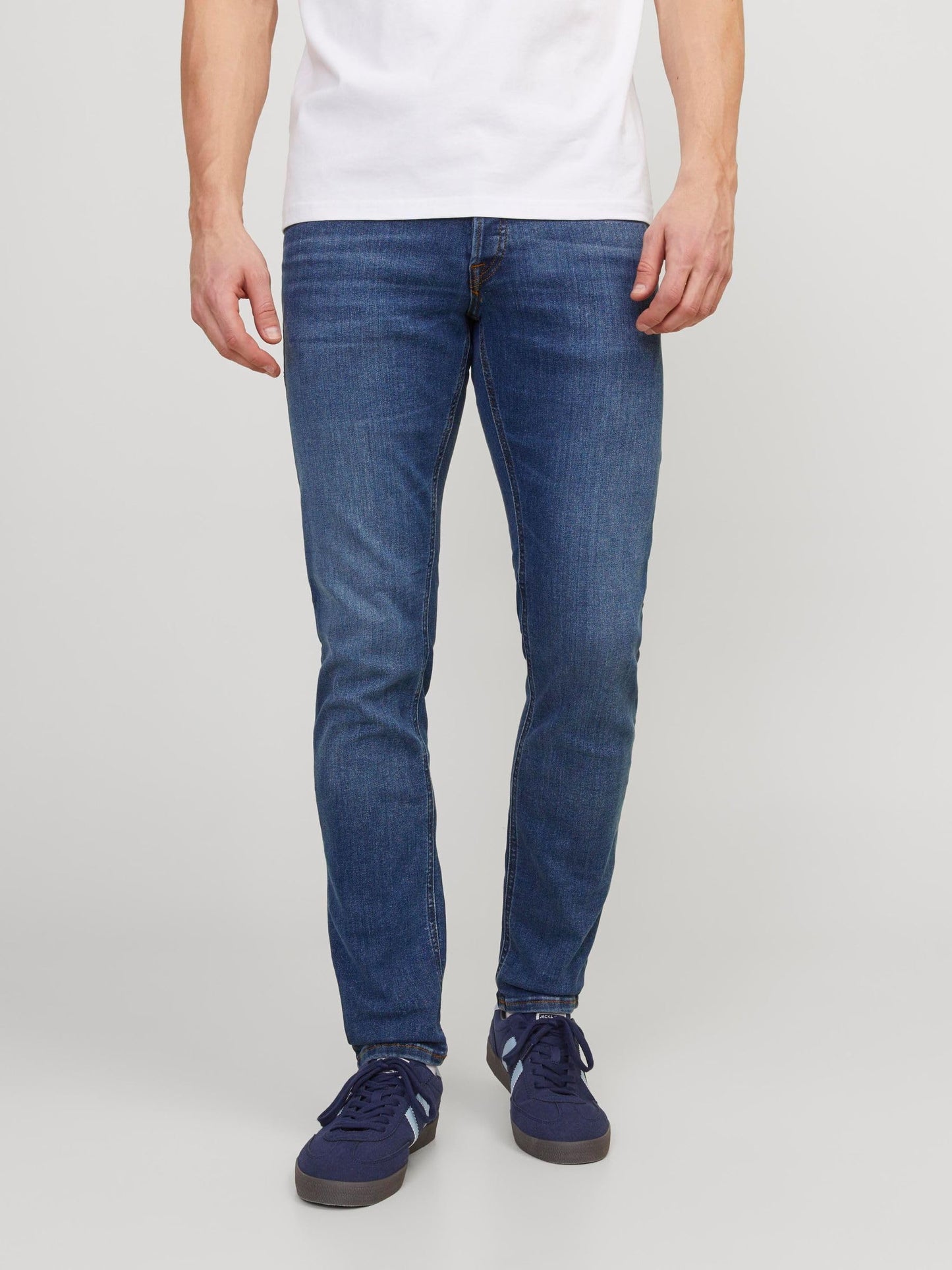 JACK & JONES Jjiglenn Jjoriginal Am 814 Noos, Vaqueros slim Hombre, Azul, 32W / 32L