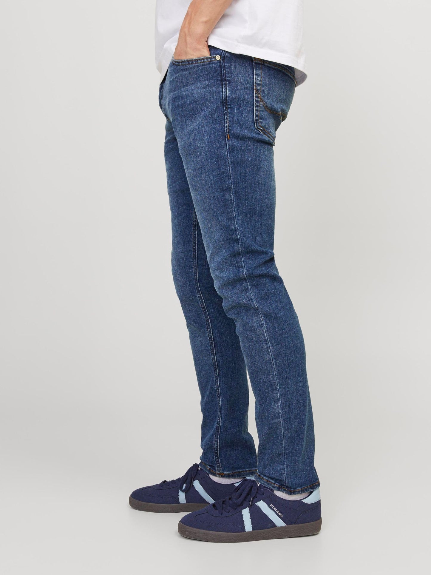 JACK & JONES Jjiglenn Jjoriginal Am 814 Noos, Vaqueros slim Hombre, Azul, 32W / 32L