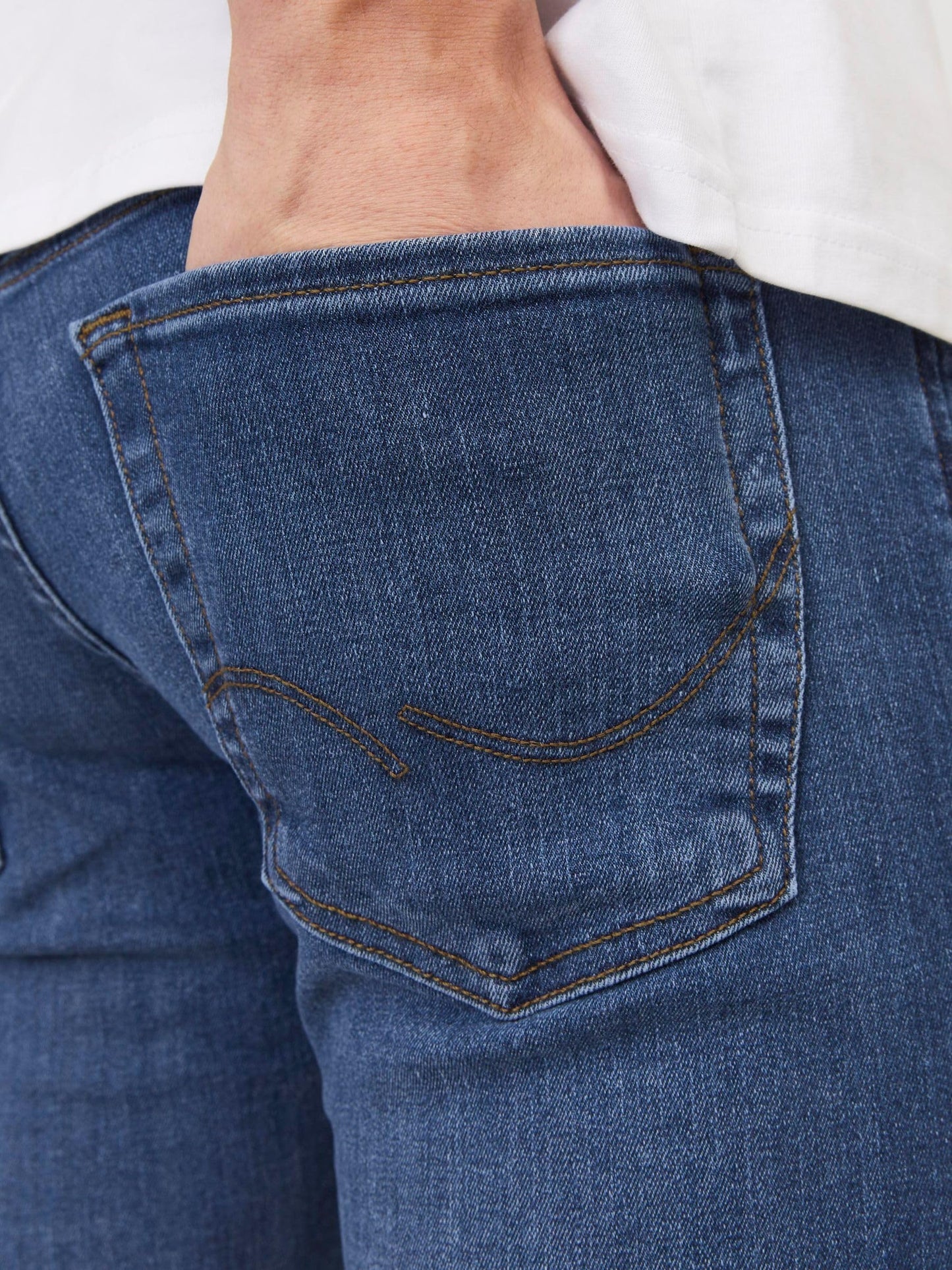 JACK & JONES Jjiglenn Jjoriginal Am 814 Noos, Vaqueros slim Hombre, Azul, 32W / 32L