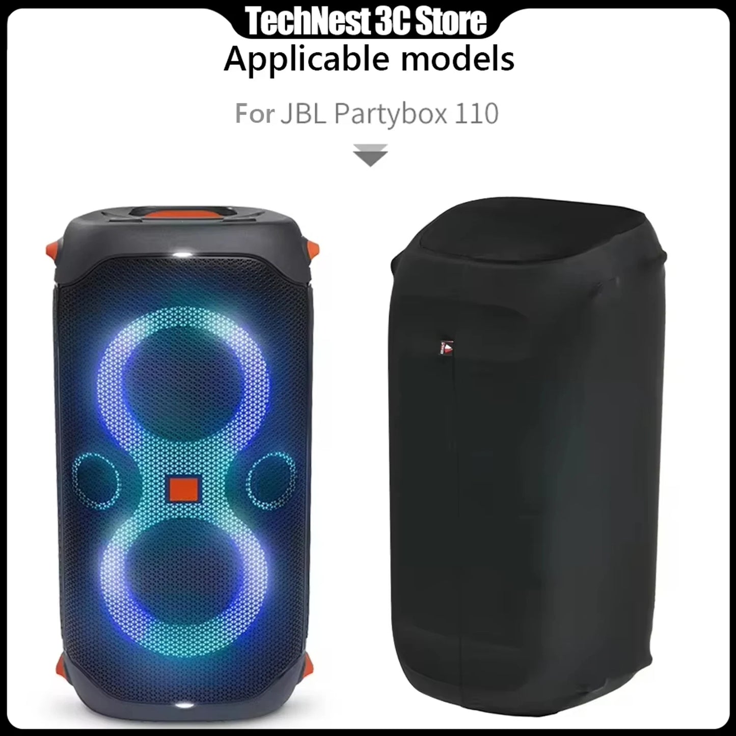 Speaker Dust Cover for JBL Partybox 100/110 Elasticity Lycra Portable Protective Case Dustproof Protector Speaker Accessories